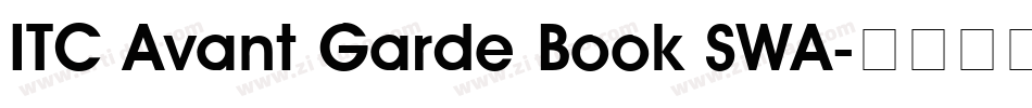 ITC Avant Garde Book SWA字体转换